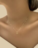 گردنبند پولکی قلب دامله