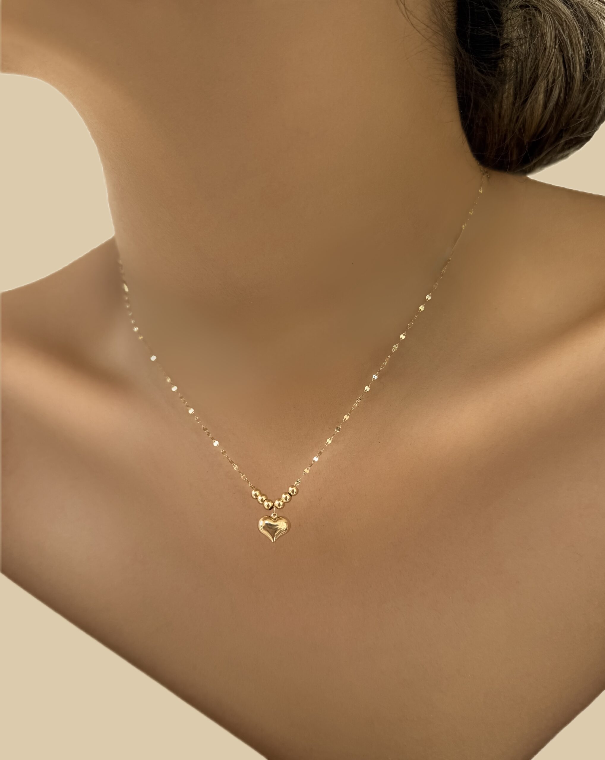 IMG_8615 گردنبند پولکی قلب دامله - Image 1